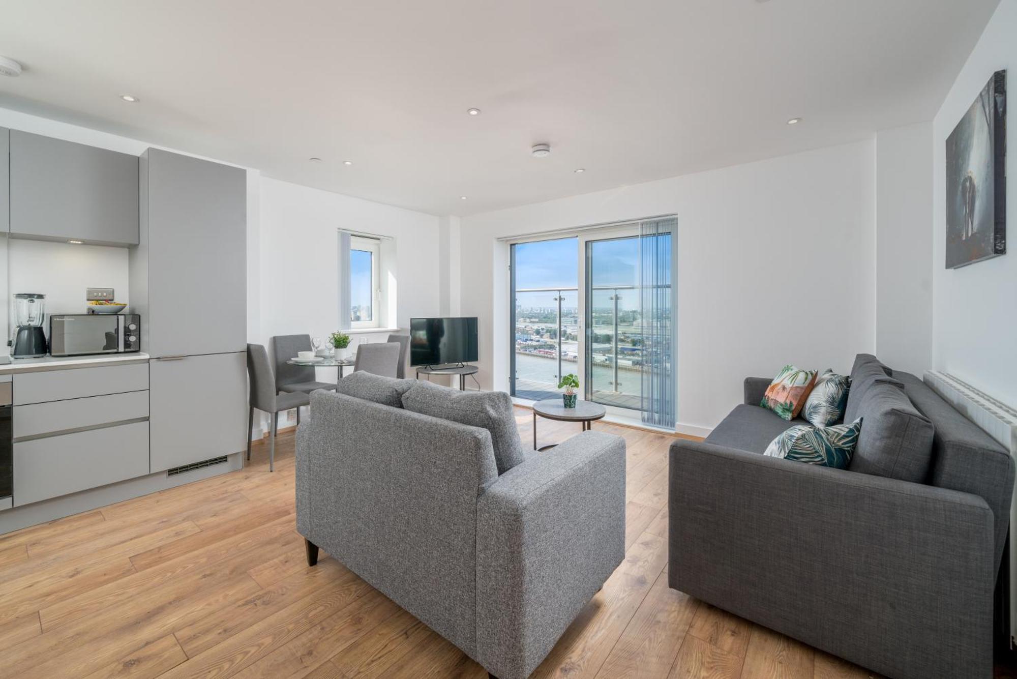 Skyvillion - London River Thames Top Floor Apartments By Woolwich Ferry, Mins To London Excel, O2 Arena , London City Airport With Parking Exteriér fotografie