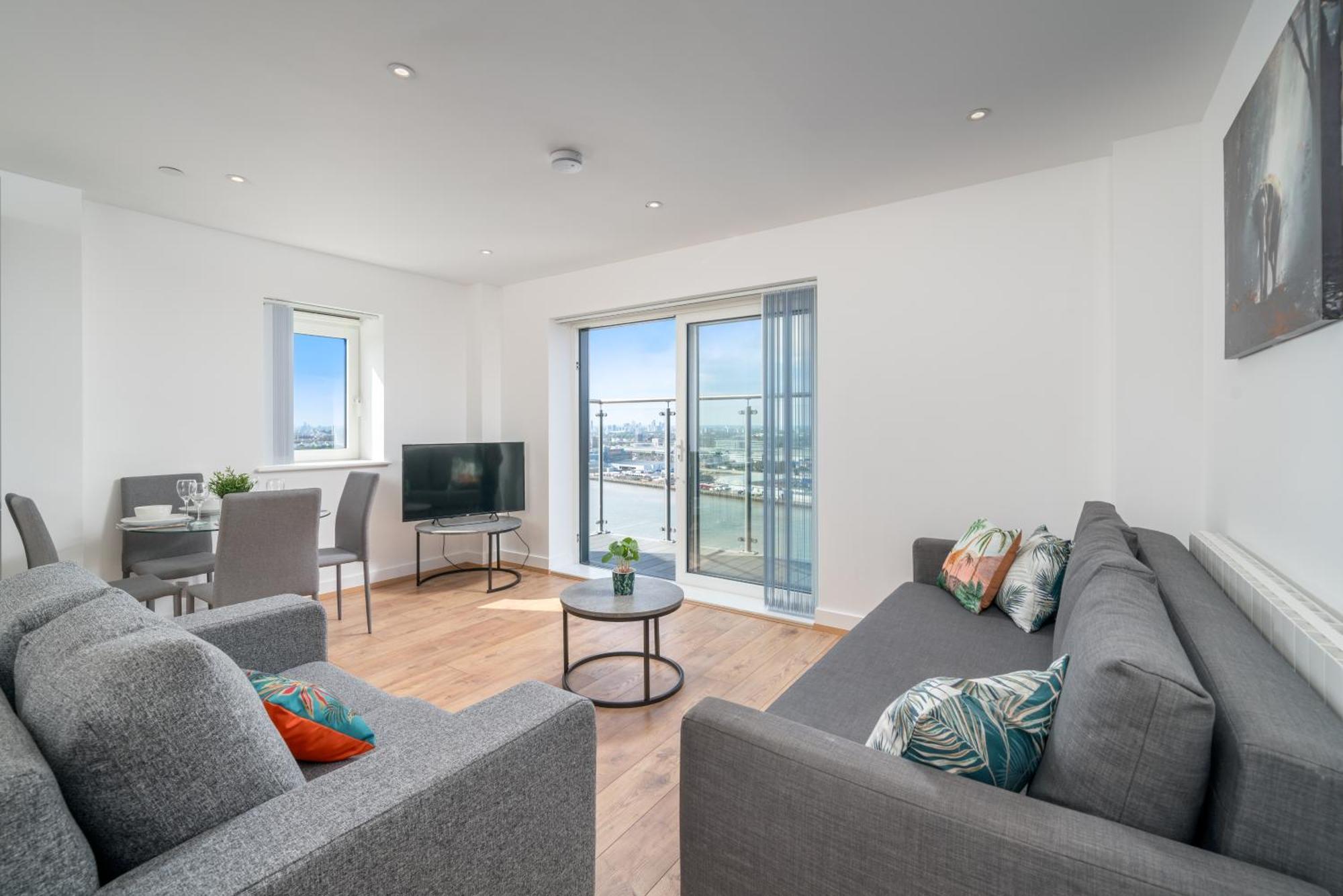 Skyvillion - London River Thames Top Floor Apartments By Woolwich Ferry, Mins To London Excel, O2 Arena , London City Airport With Parking Exteriér fotografie
